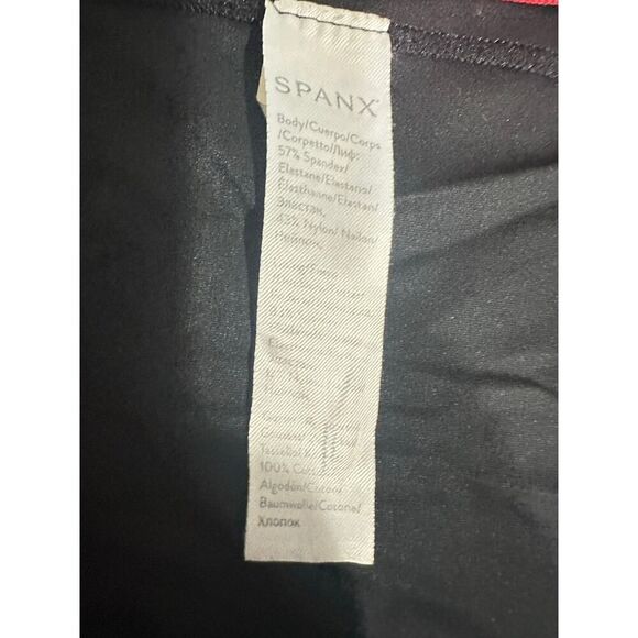 Spanx Mid-Thigh Shorts Women's Plus 2X Black Compression Lightweight Smoothing - Picture 6 of 10